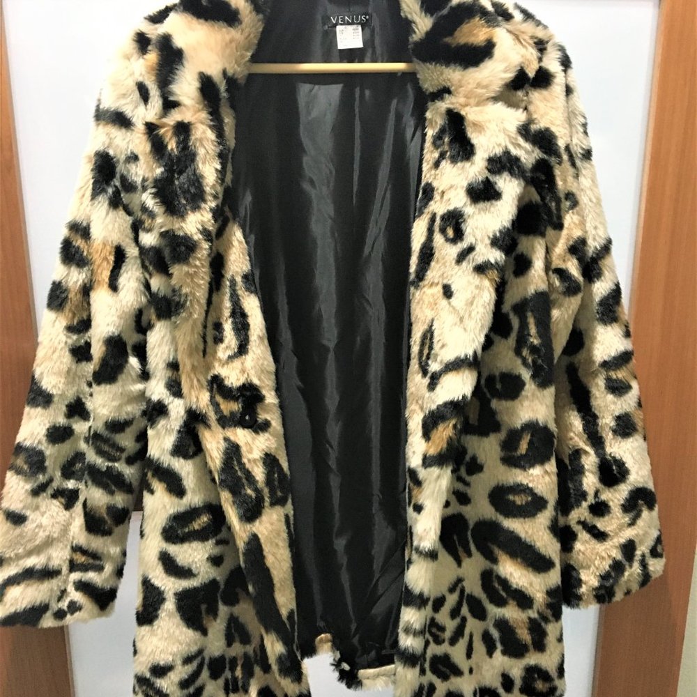 Leopard Faux Fur Coat